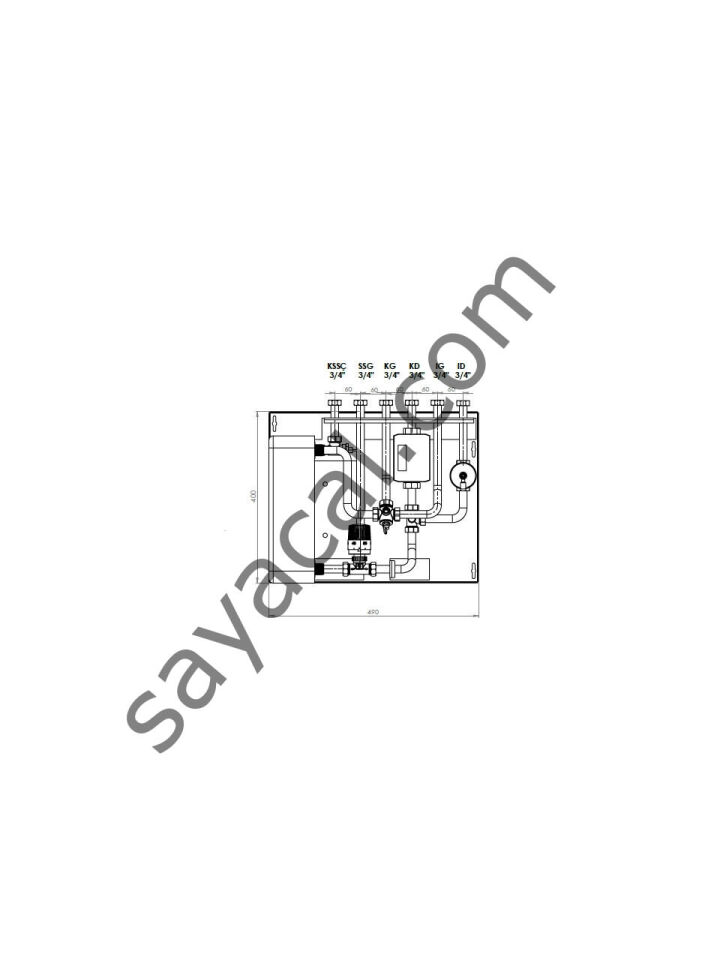 Direct Thermohexa RH Radyotörlü Tip5 - 65 KW Eşanjör Kapasiteli Termostatik Kontrollü Isı İstasyonu
